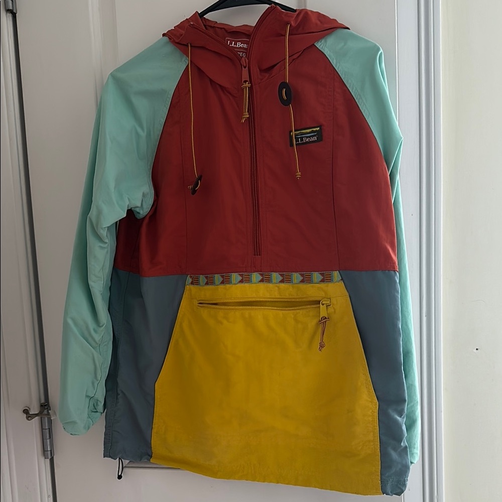 L.L. Bean Multicolor Hooded Jacket